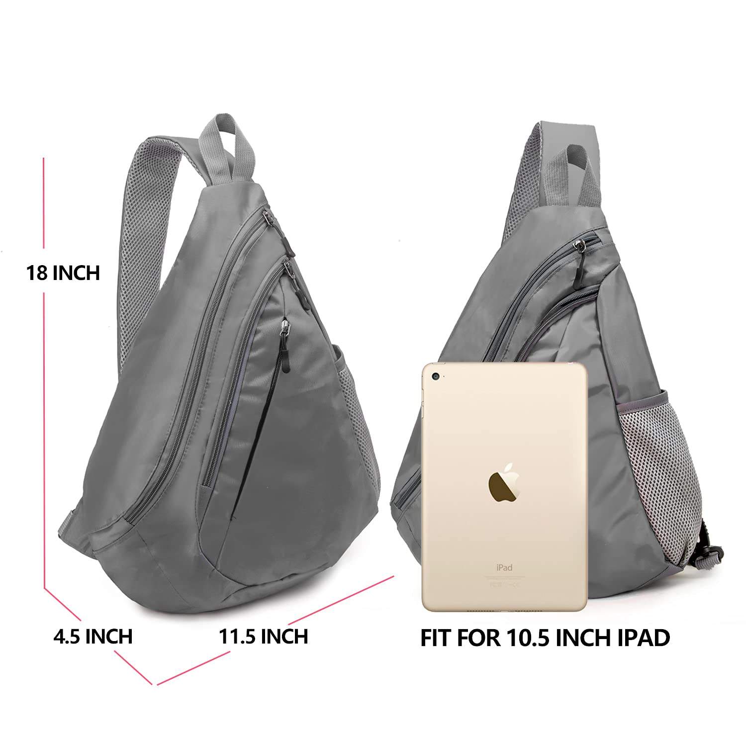 Mochila de ombro leve personalizada à prova d'água mochila de viagem caminhada para homens cinza criança