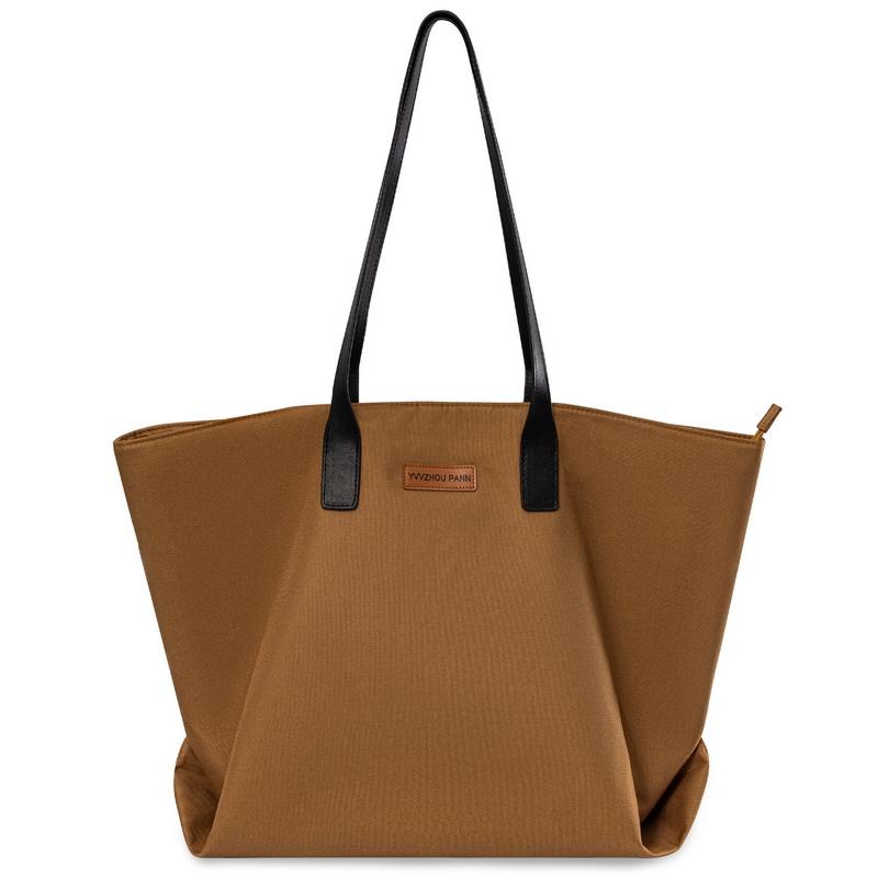 Bolsas de mão para viagens de verão, utilidades femininas, novo estilo, sacola de trabalho com logotipo personalizado e alça de couro