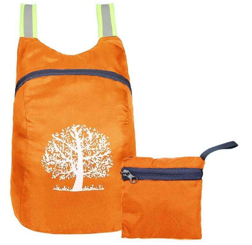 Mochila dobrada leve unissex dobrável à prova d'água personalizada para viagem esportiva para piquenique