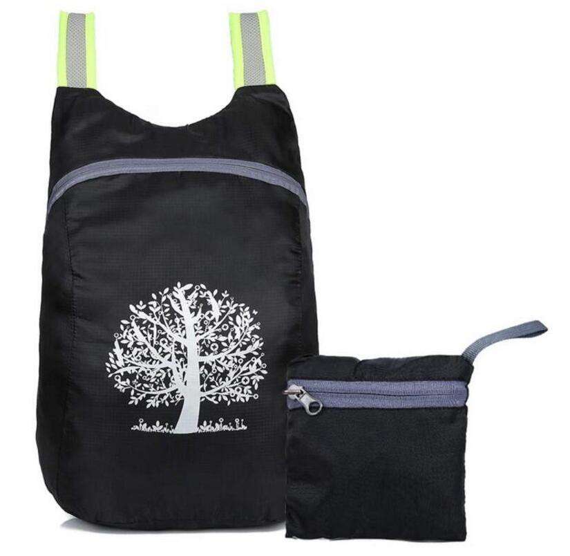 Mochila dobrável portátil à prova d'água para viagem mochila dobrável para mulheres, homens e crianças