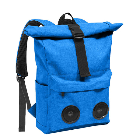 Mochila para laptop antifurto masculina com logotipo para mochila escolar de caminhada grande capacidade com alto-falante de música