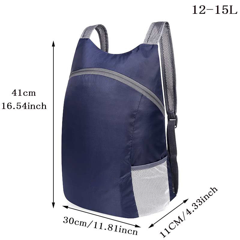 Mochila dobrável à prova d'água mochila leve mochila esportiva dobrável à prova d'água para caminhadas mochila casual