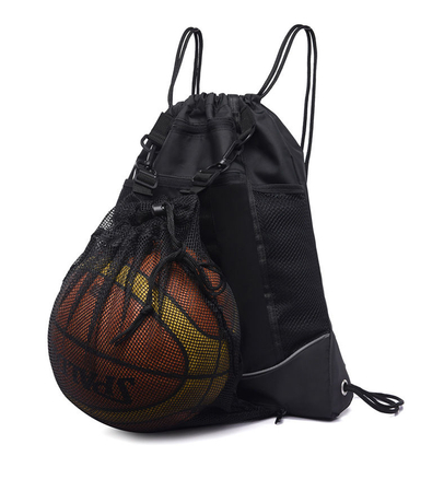 Bolsa de ginástica com cordão macio por atacado mochila de futebol de basquete com cordão resistente bolsa de armazenamento de basquete