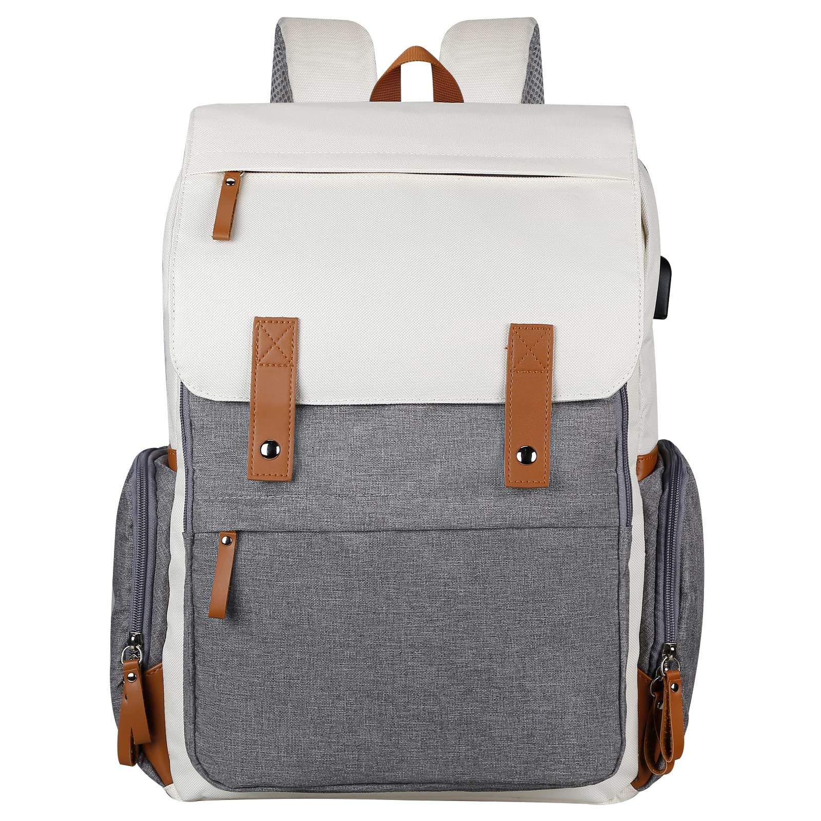 2022 moda mochila resistente à água unissex mochila escolar para laptop de 15,6 polegadas com porta de carregamento usb